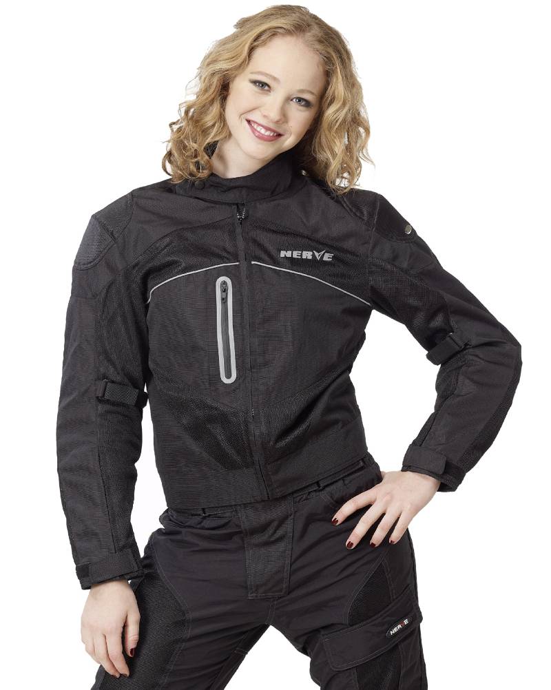 Nerve Run Girl Jacke, Schwarz, 36 von Nerve