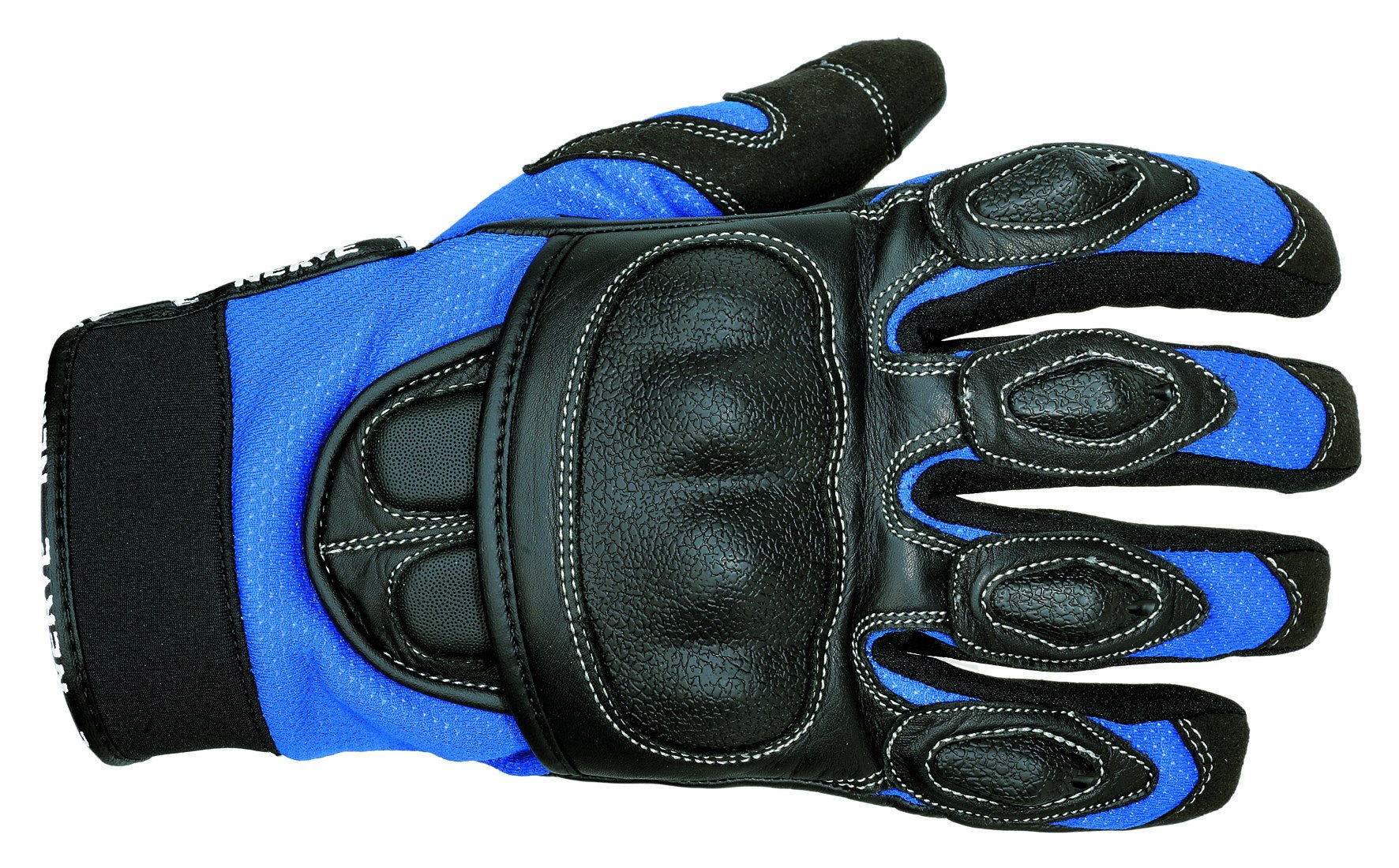 Nerve Sporty Handschuhe, Schwarz/Blau, 8 von Nerve