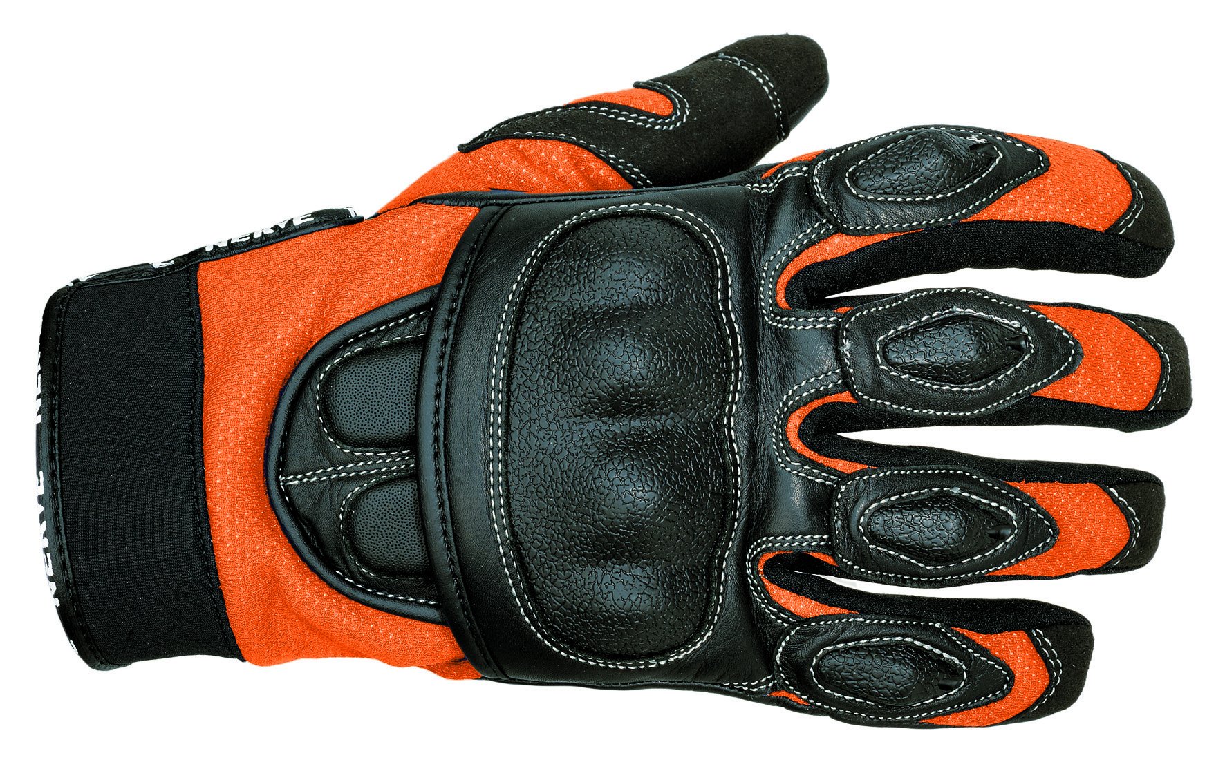 Nerve Sporty Handschuhe, Schwarz/Orange, 8 von Nerve
