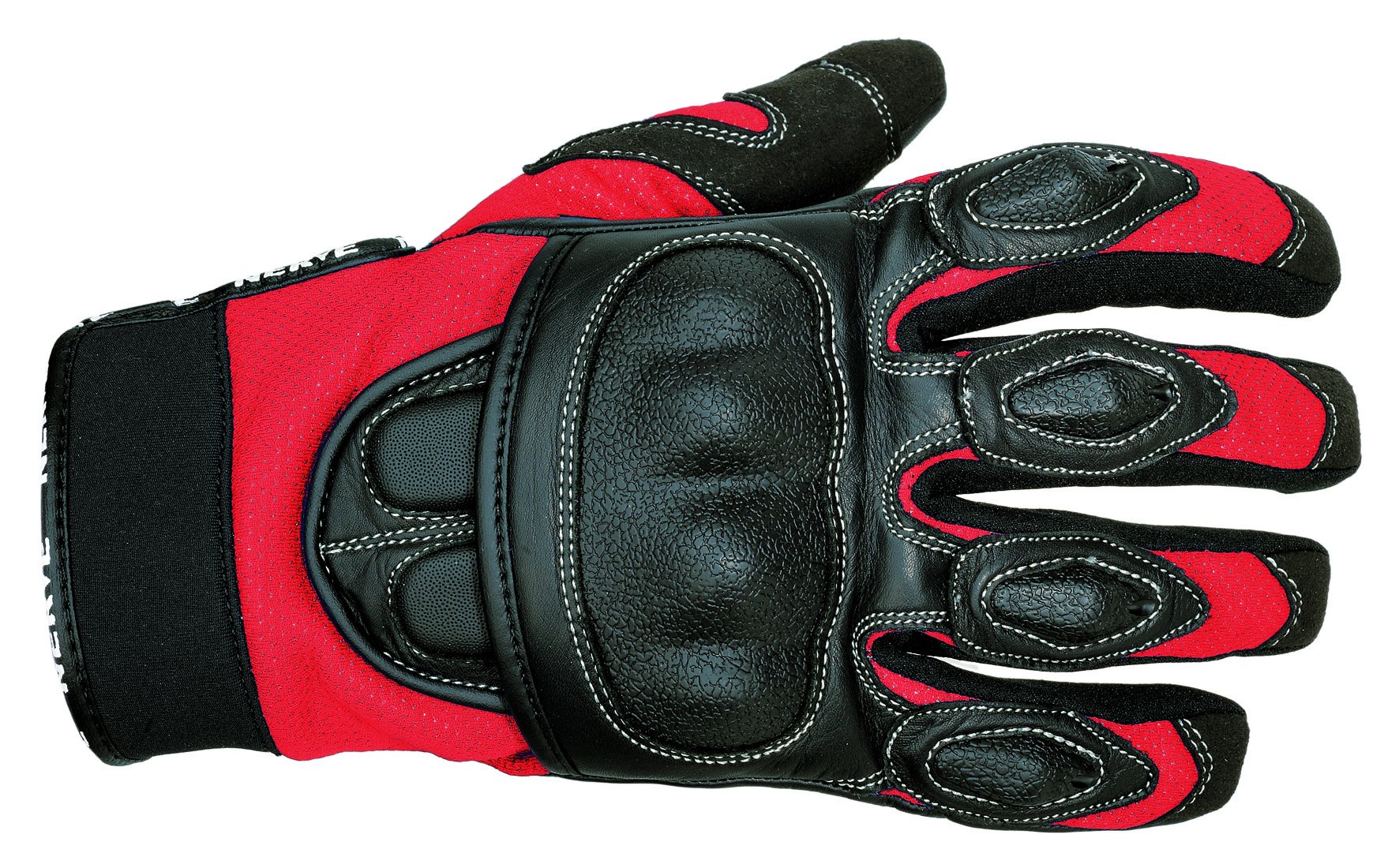 Nerve Sporty Handschuhe, Schwarz/Rot, 8 von Nerve