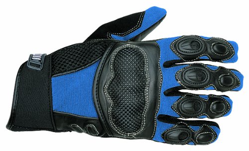Nerve Race Handschuhe, Schwarz/Blau, L von Nerve