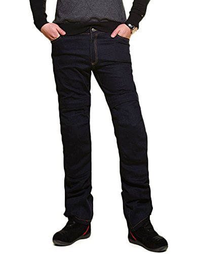 Nerve Ata Herren Motorrad Jeans Hose, Dunkelblau, XL von Nerve