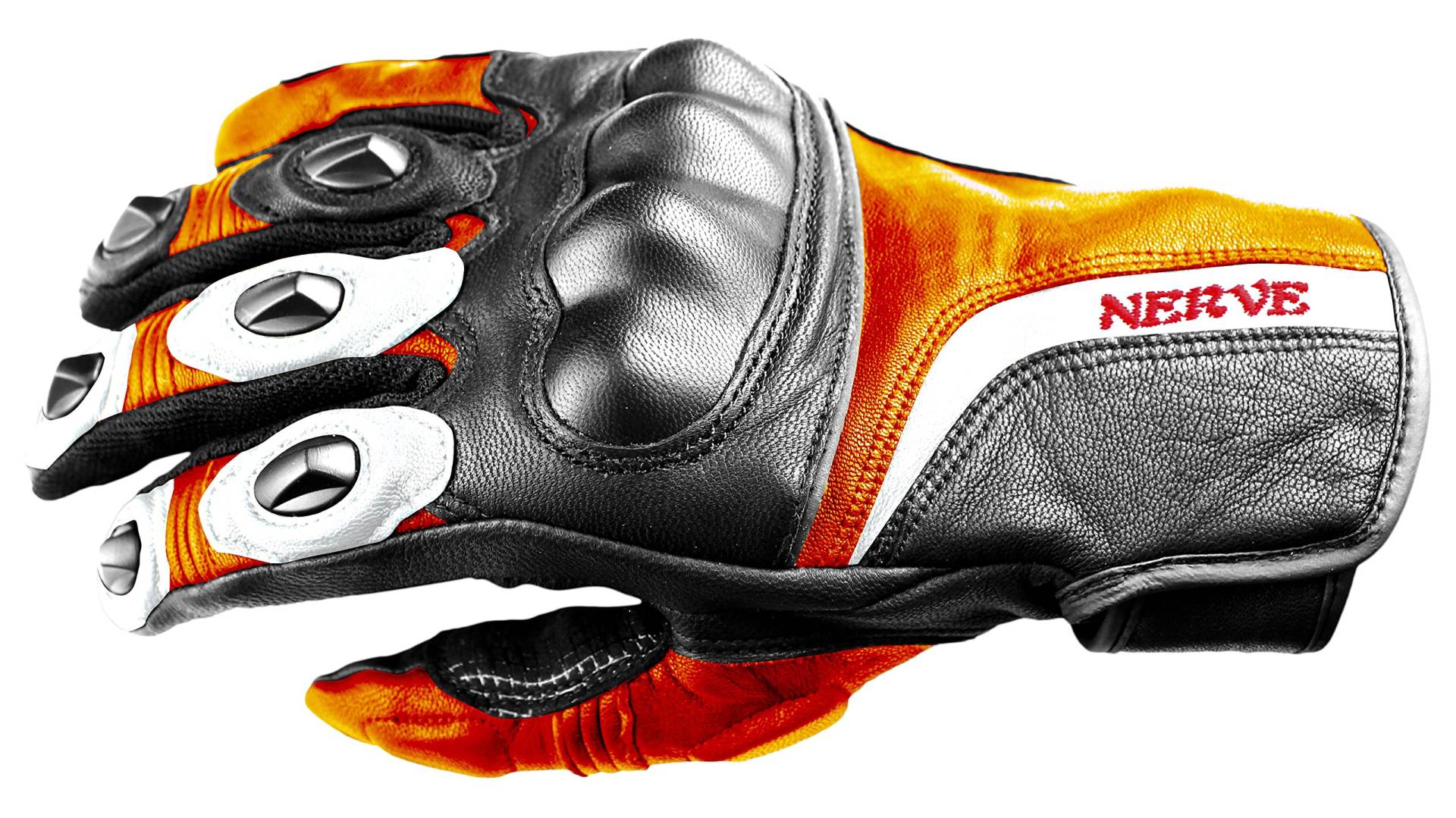 Nerve KQ11 Touring Handschuhe, Schwarz/Neonorange, 10 Nerve KQ11 Touring Handschuhe, Schwarz/Neonorange, 10 von Nerve