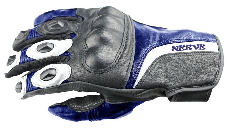 Nerve KQ11 Touring Handschuhe, Schwarz/Blau, 11 von Nerve