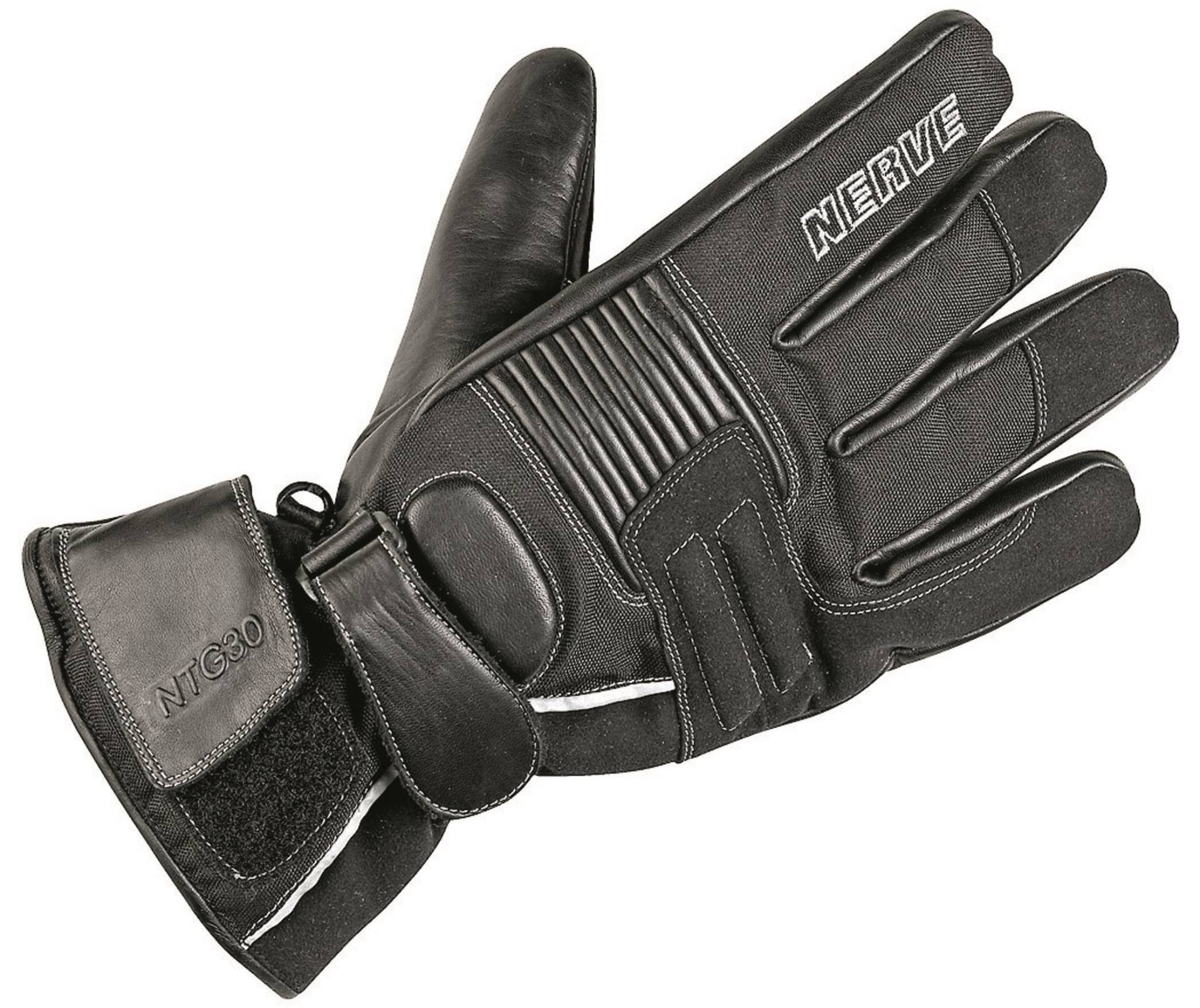 Nerve Rider Handschuhe, Schwarz, 9 von Nerve