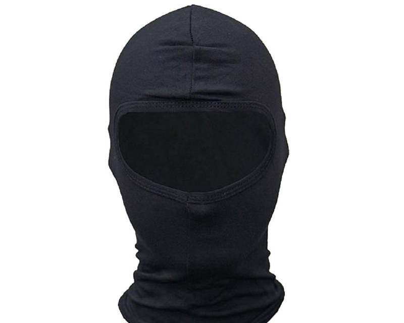 NERVE Unisex Erwachsene Sturmhaube Schwarz Beanie Winter Minimal von NERVE