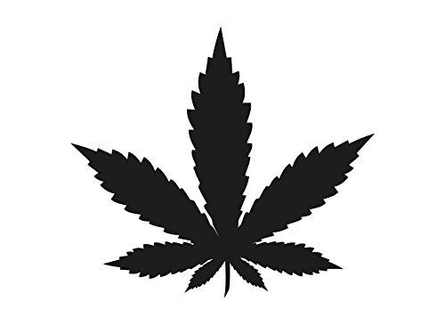 Plott Aufkleber Cannabis Marijuana Hanf Hanfblatt Blatt Sticker Pflanze von NetSpares