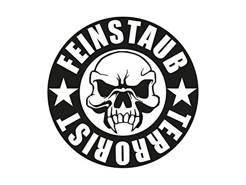 Netspares 1 x 2 Plott Aufkleber Feinstaub Terrorist Plakette Auto Aufkleber Sticker Fun von Netspares