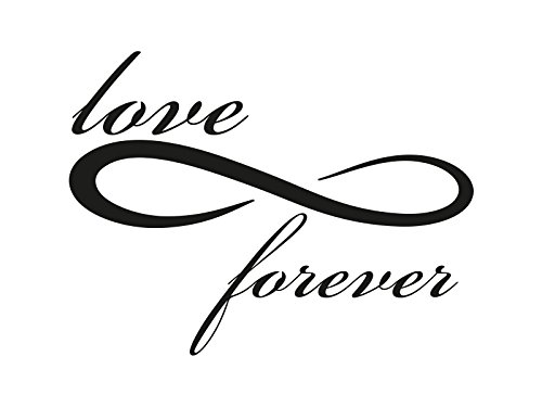 1 x 2 Plott Aufkleber Love Forever Unendlichkeitszeichen Unendlich Zeichen NEU von NetSpares