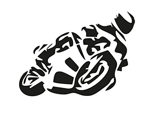 NetSpares Plott Aufkleber Motorradfahrer Motorrad Scooter Sticker Shocker Tuning Fun von NetSpares