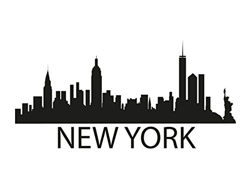 1 x 2 Plott Aufkleber New York Silouhette Sticker Tuning Autoaufkleber NEU von NetSpares
