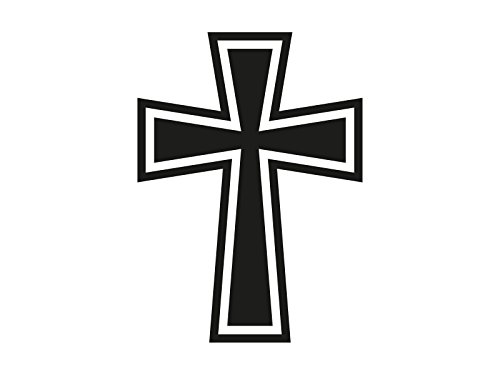 1 x 2 Plott Aufkleber Religion Kreuz 9 Sticker Holy Christian Christlich Kruzi von NetSpares