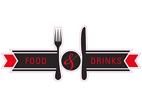 1 x Aufkleber Food & Drinks Raststätte Restaurant Pizzeria Fun Sticker Decal OEM 1 x Aufkleber Food & Drinks Raststätte Restaurant Pizzeria Fun Sticker Decal OEM von NetSpares