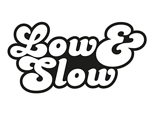 1 x Plott Aufkleber Low & Slow Sticker Schnell Langsam Turbo Sticker Tuning Fun von NetSpares