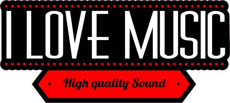 NetSpares 1 x Aufkleber I Love Music Quality Sound Sticker DJ Tuning Musik Static Fun von NetSpares