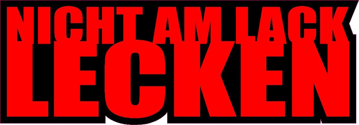 NetSpares 1 x Aufkleber Nicht am Lack Lecken Tuning Sticker Shocker Autoaufkleber Fun Gag NetSpares 1 x Aufkleber Nicht am Lack Lecken Tuning Sticker Shocker Autoaufkleber Fun Gag von NetSpares
