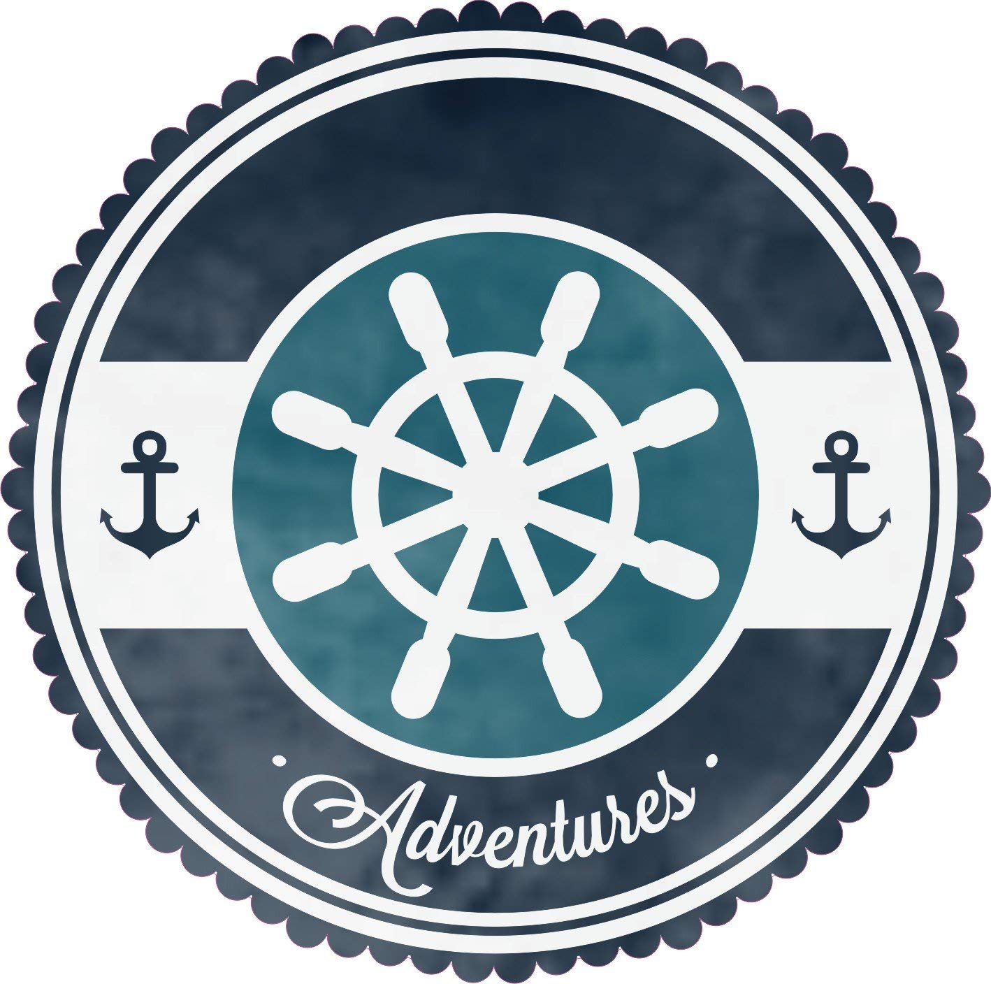 Netspares 122557762  1 x Aufkleber Adventures Segeln Urlaub Journey Meer Sticker Tuning Boot Schiff von NetSpares
