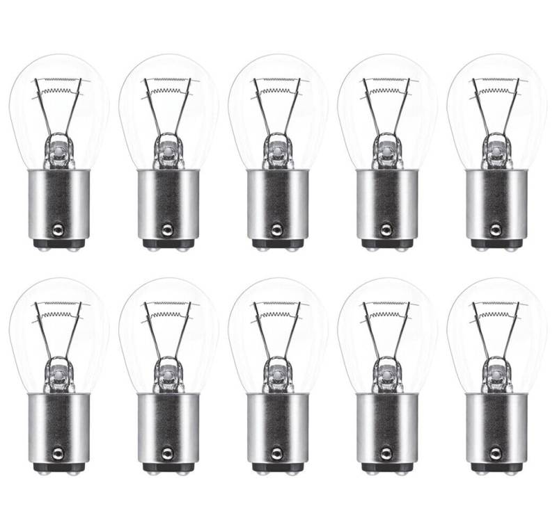 Auto-Glühbirnen, 380, für Bremse/Blinker, 12 V, 21/5 W, Doppeldraht, 10 Stück von Netagon