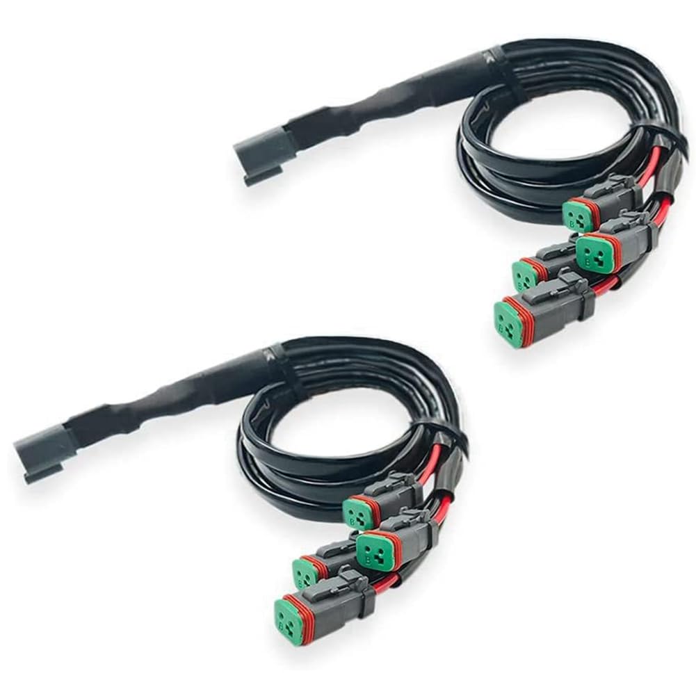 Nettoppo 2 Lead 4 In1 Deutsch Dual Outputs DT DTM Female Connector Socket Adapters für LED Fog Light LED Pod Lights LED Light Bar Nettoppo 2 Lead 4 In1 Deutsch Dual Outputs DT DTM Female Connector Socket Adapters für LED Fog Light LED Pod Lights LED Light Bar von Nettoppo