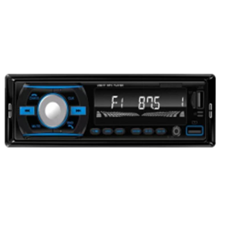 Nettoppo Auto-Radio mit Bunten Lichtern, Autoradio-Stereoempfänger, FM-Aux, 12 V, im Armaturenbrett Integrierter 1-Din-Bluetooth-MP3-Multimedia-Player von Nettoppo