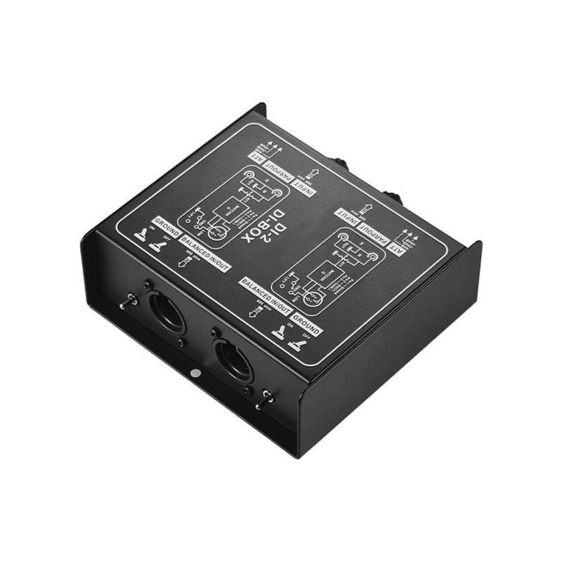 Nettoppo DI-2 Audio Isolator Passive Audio DI Box Audio Noise Canceller Gitarren Isolator Widerstand Anti-Noise Audio Converter von Nettoppo