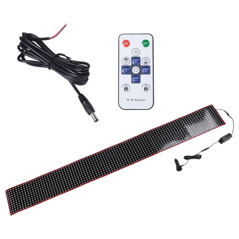 Nettoppo Truck Devil Eye LED Matrix Pixel Panel Weiche Faltbare Beleuchtung Graffiti Scrolling Stick Up Text Board Windschutzscheibe 59 von Nettoppo