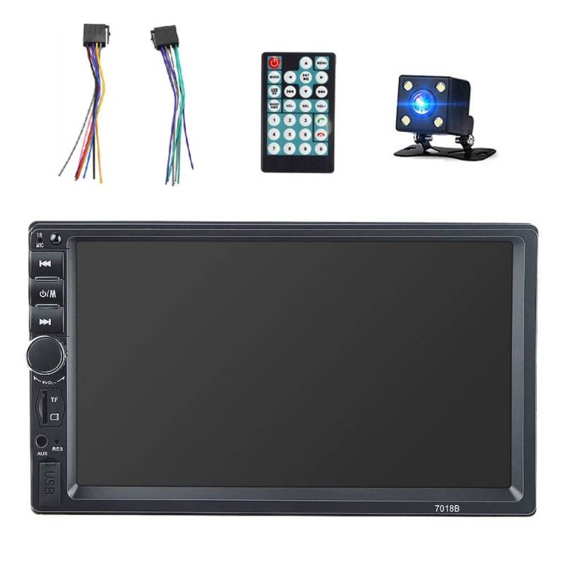 Nettoppo Universeller 7-2-Din-Autoradio-Recorder-Player MP5-Bluetooth-Multimedia-Player mit Kamera 7018B von Nettoppo