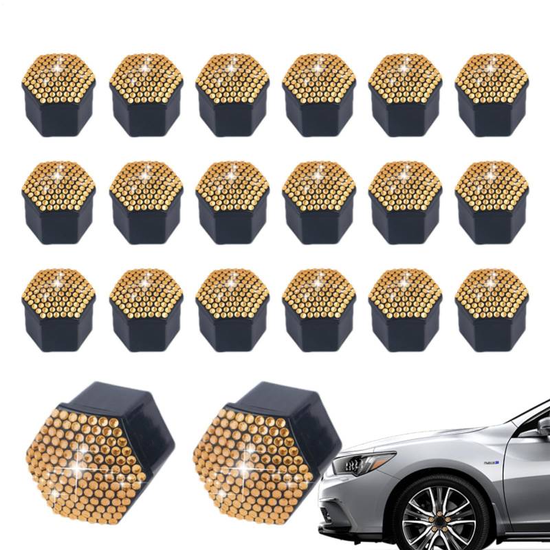 NevPuose Ventilschaftkappen, Autoreifen-Ventilkappen - dekorative rostfreie Reifenschraubenabdeckungen - Kratzfeste -Reifenschraubkappen, Reifenventilkappen für SUVs, LKWs, Autos, Fahrräder von NevPuose