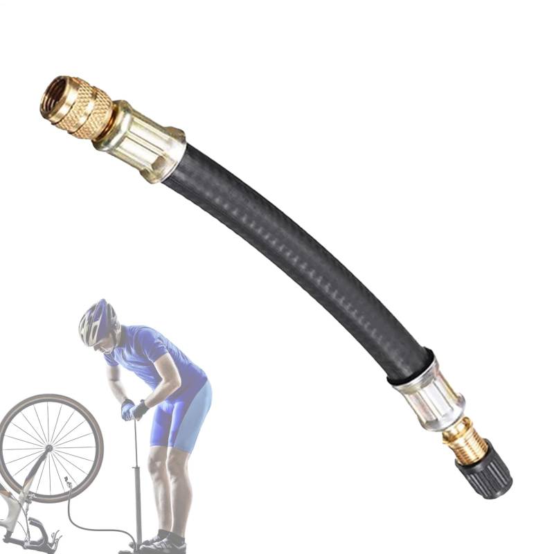 Ventilstamm Extender - Luftrohradapter, Reifenverbindungsschlauch | Lecksicheres Gummiverlängerung Mit Festem Messing -Ellbogengelenk, Pumpenzubehör Für Fahrradanhänger Scooter -Karren, Wartungshilfe von NevPuose