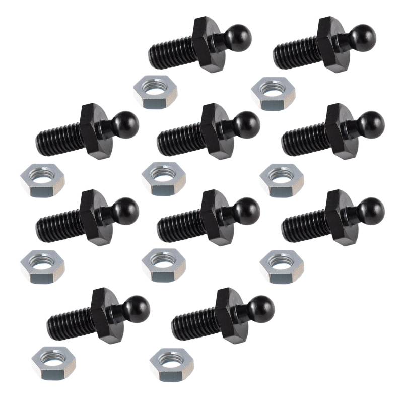 Tenax schwarz 10 Unterteile Gewindeschrauben M5 x10mm von New Marine