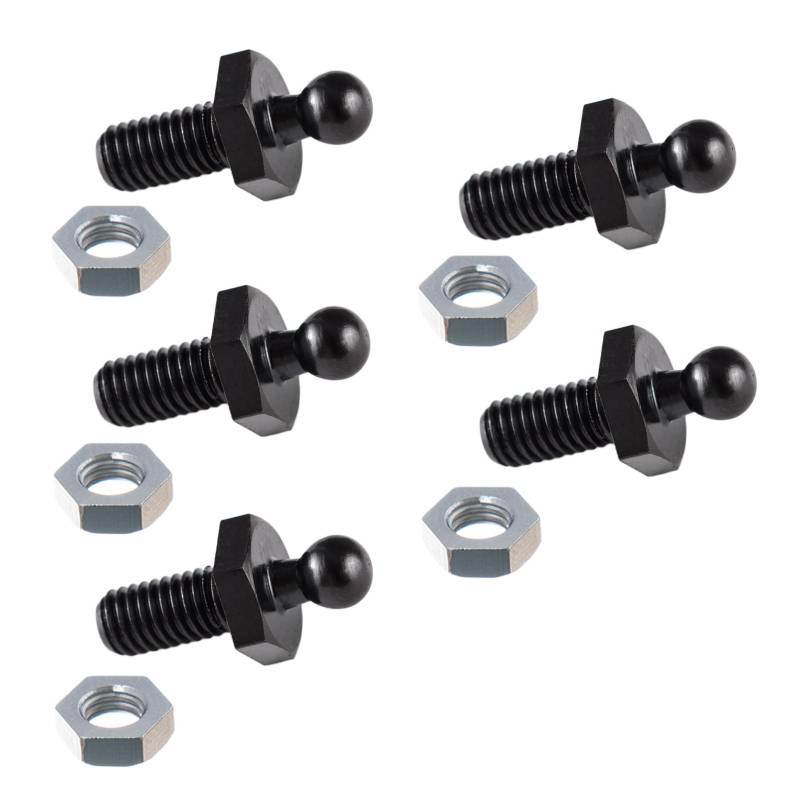 Tenax schwarz 5 Unterteile Gewindeschrauben M5 x10mm von New Marine