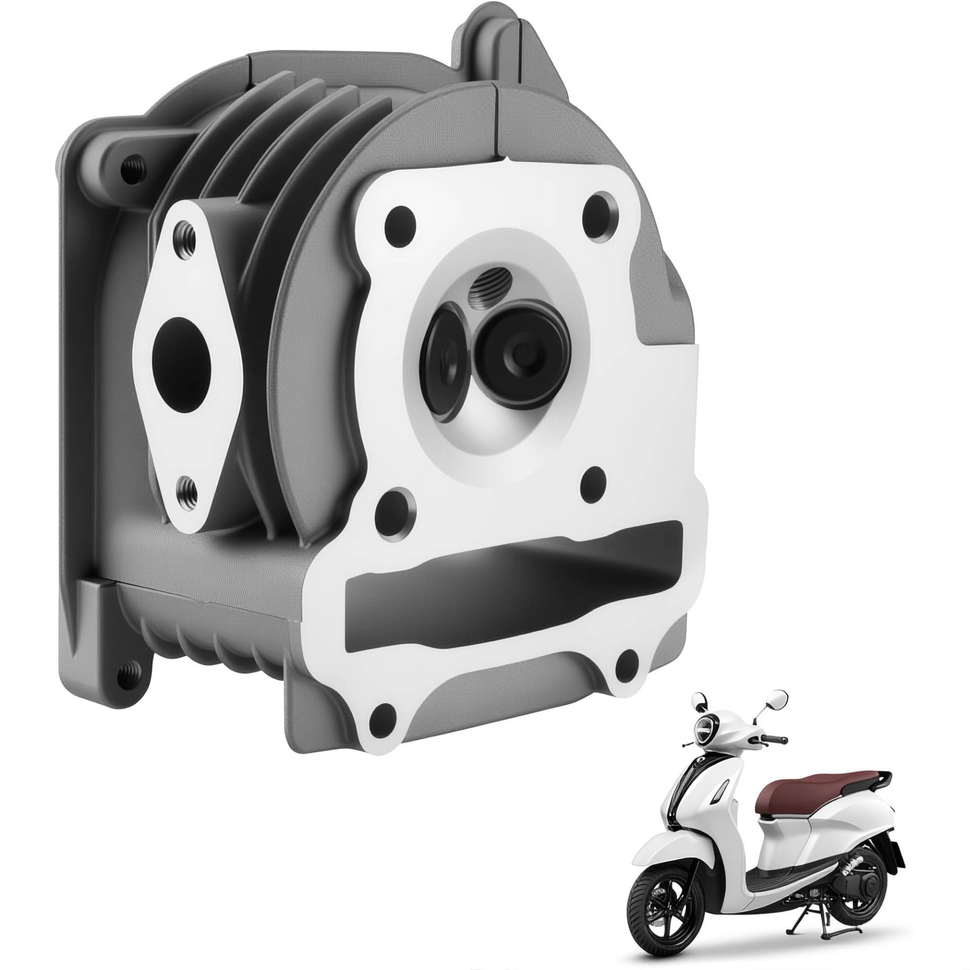 New Olym 39 mm Zylinderkopf Ersatz für chinesischen Roller, Moped, ATV, Go-Kart, 4-Takt GY6, 49 cc, 50 cc, 80 cc, 139 QMB, 139 QMA Motor New Olym 39 mm Zylinderkopf Ersatz für chinesischen Roller, Moped, ATV, Go-Kart, 4-Takt GY6, 49 cc, 50 cc, 80 cc, 139 QMB, 139 QMA Motor von New Olym