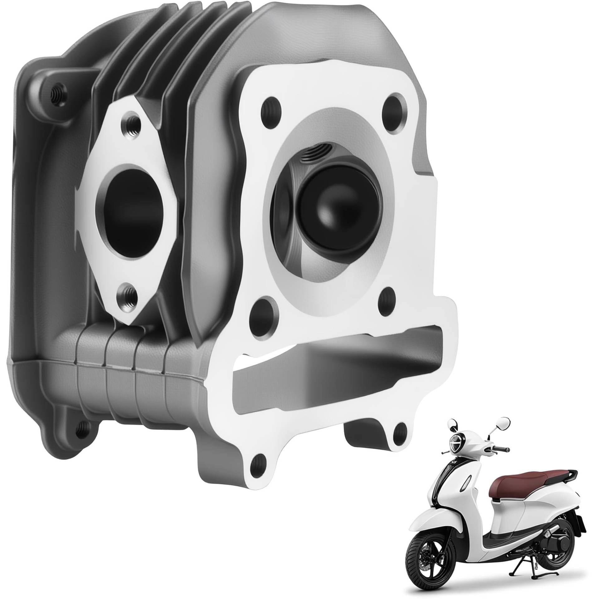 New Olym 57,4 mm Zylinderkopf Ersatz für Chinse Scooter Moped ATV Go Kart 4-Takt GY6 125cc 150cc 152QMI 157QMJ Motor New Olym 57,4 mm Zylinderkopf Ersatz für Chinse Scooter Moped ATV Go Kart 4-Takt GY6 125cc 150cc 152QMI 157QMJ Motor von New Olym