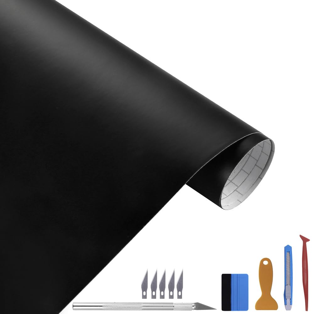 NewL Auto Folie Schwarz Matt - 30CMx300CM Selbstklebend Auto Folie Zierleisten Folie für Auto Motorrad Fenster Kfz Chromleisten Auto Folierung Schwarz NewL Auto Folie Schwarz Matt - 30CMx300CM Selbstklebend Auto Folie Zierleisten Folie für Auto Motorrad Fenster Kfz Chromleisten Auto Folierung Schwarz von NewL
