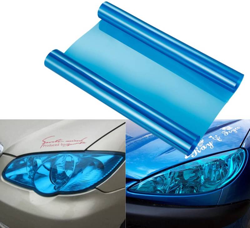 NewL Scheinwerfer-Folie 30 * 120cm, Wasserdicht Auto Scheinwerfer Folie Tönungsfolie Nebelscheinwerfer (Blau) von NewL