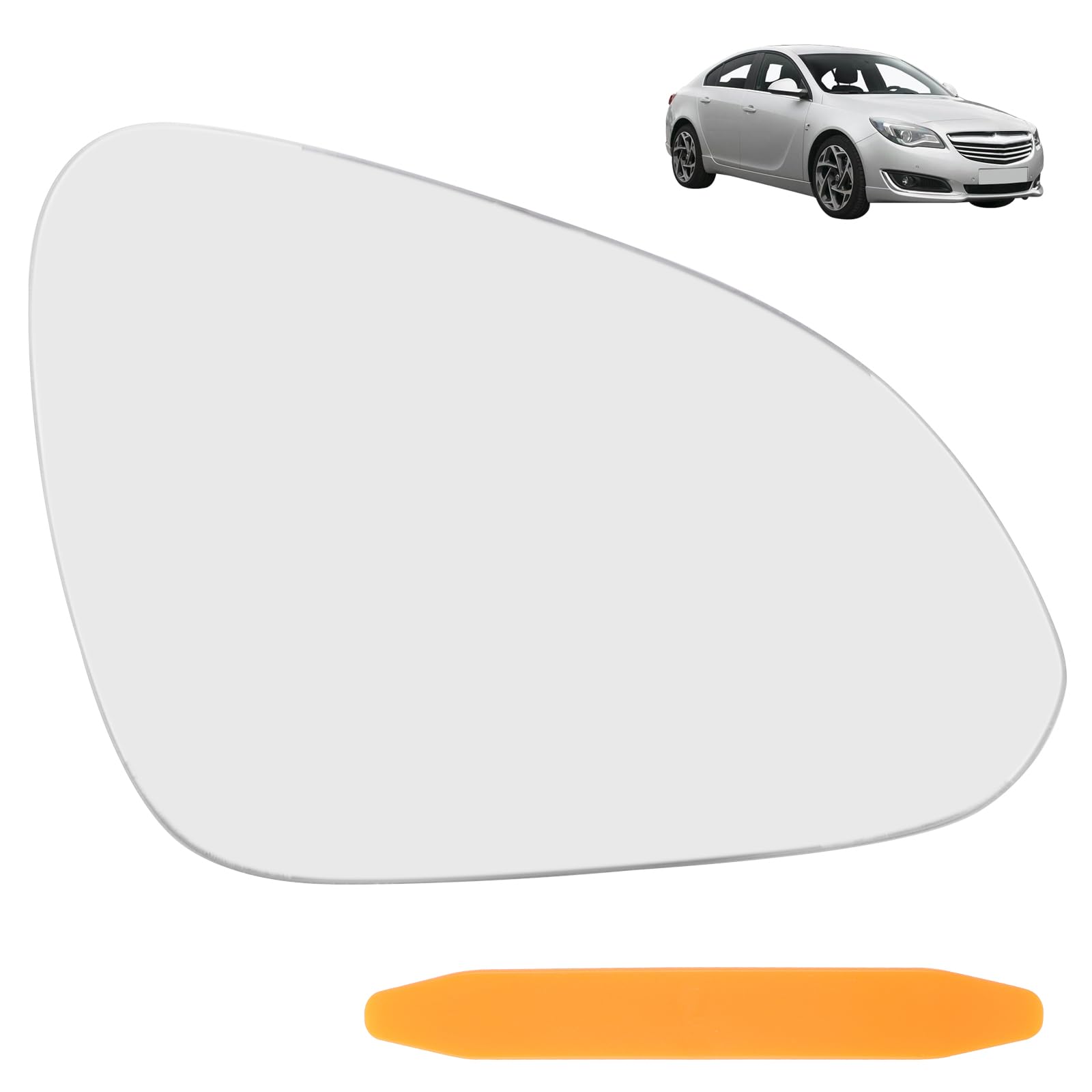 NewZC Auto Rechts Spiegelglas für Opel Insignia A 2008 2009 2010 2011 2012 2013 2014 2015 2016 Beifahrerseite Seitenspiegel Glas Ersatzteile - Asphärisch Beheizbar Rückspiegelglas mit Hebelwerkzeug von NewZC