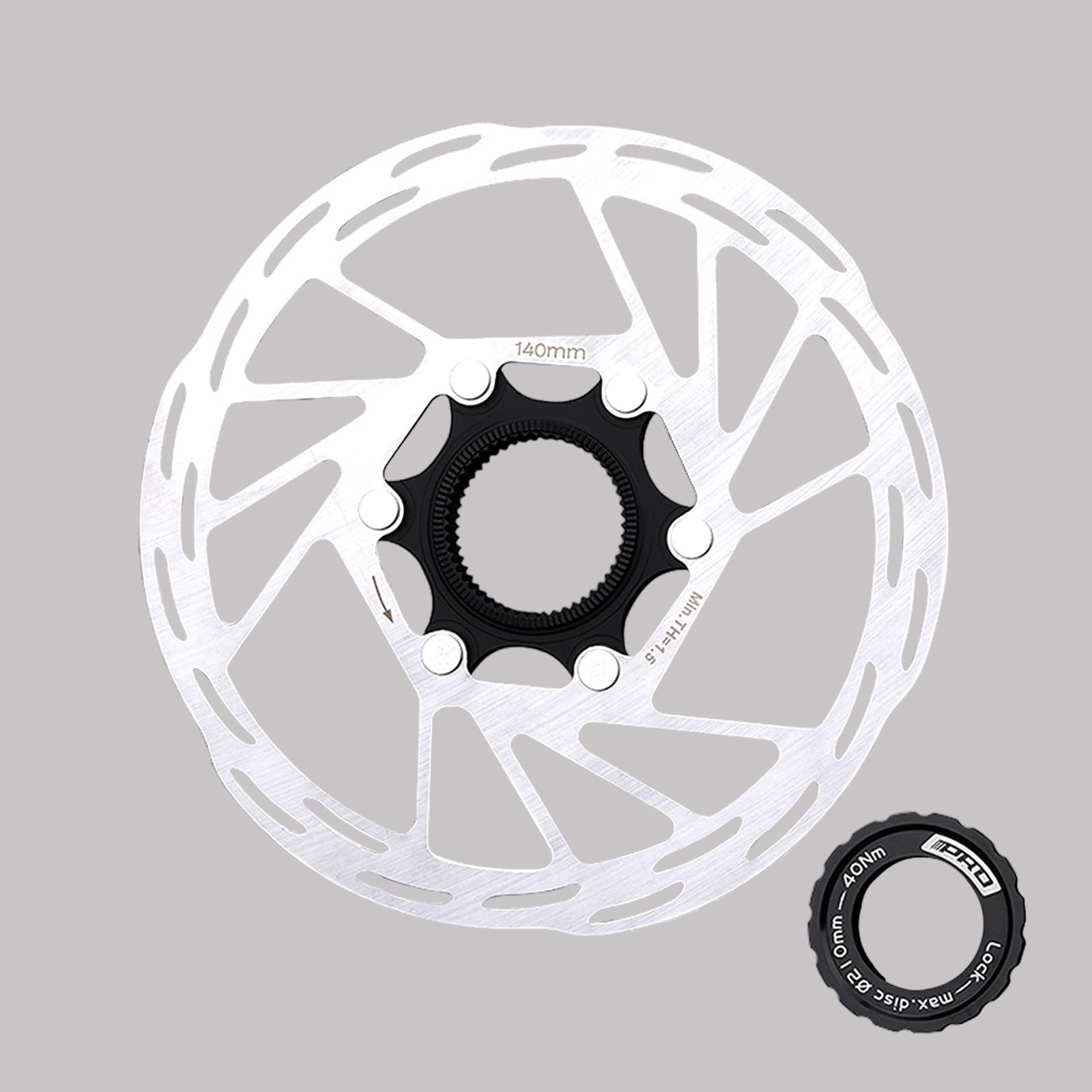 Newgoal Fahrrad Center Lock Scheibenbremse scheibe 140 mm Rennrad-Scheibenbrems rotor mit Schlossabdeckung Newgoal Fahrrad Center Lock Scheibenbremse scheibe 140 mm Rennrad-Scheibenbrems rotor mit Schlossabdeckung von Newgoal