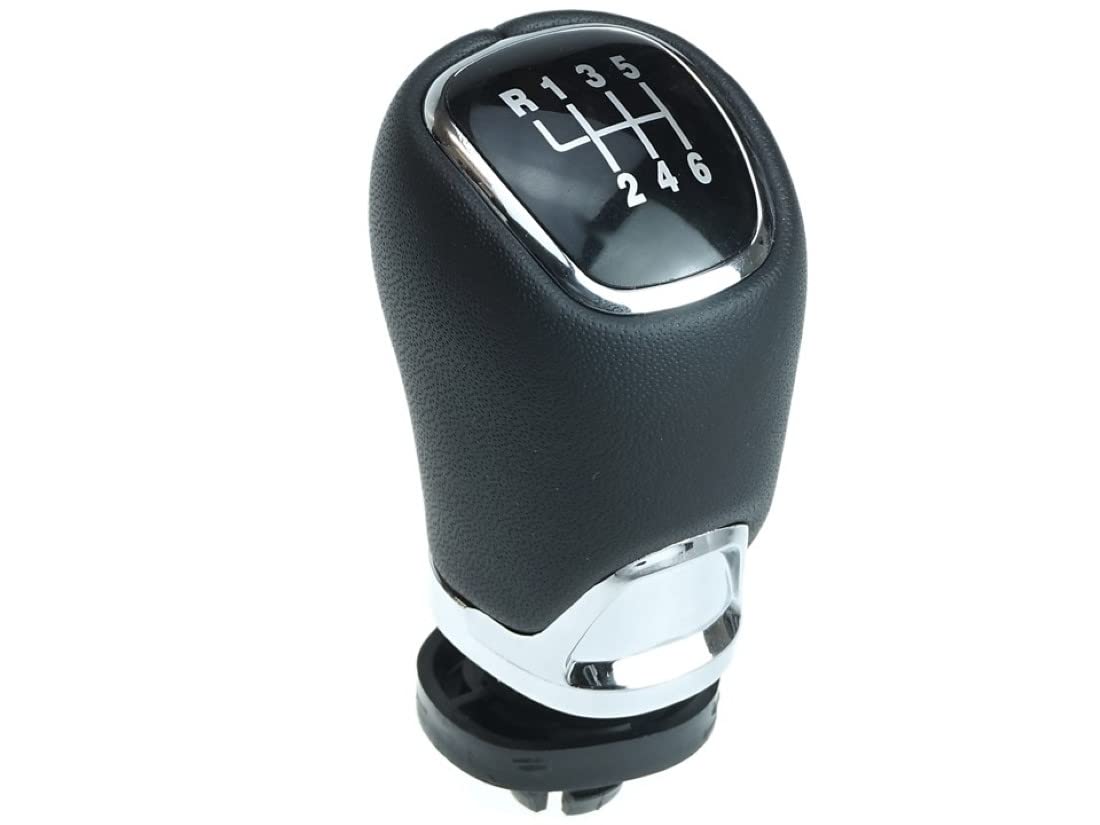 Newtown2700-parts Schaltknauf Schalthebel schwarz Chrom Leder kompatibel für Skoda Octavia Yeti Superb 6 Gang Newtown2700-parts Schaltknauf Schalthebel schwarz Chrom Leder kompatibel für Skoda Octavia Yeti Superb 6 Gang von Newtown2700-parts