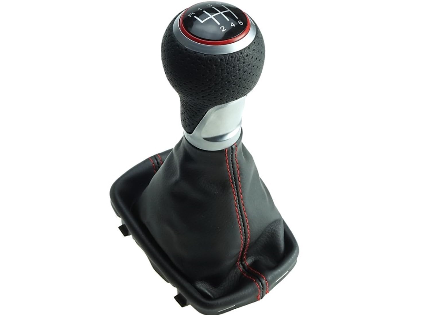 Newtown2700-parts Schaltknauf Schaltsack mit roter Naht, 12 mm Aufnahme kompatibel für Audi A3 8L 1.8 1.9 TDI ROT 6 Gang BJ 2000-2003 Newtown2700-parts Schaltknauf Schaltsack mit roter Naht, 12 mm Aufnahme kompatibel für Audi A3 8L 1.8 1.9 TDI ROT 6 Gang BJ 2000-2003 von Newtown2700-parts