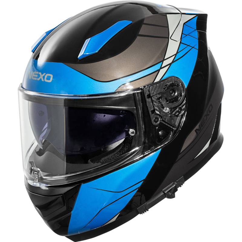 Nexo Integralhelm Fiberglas Sport III Blau Dekor L von Nexo