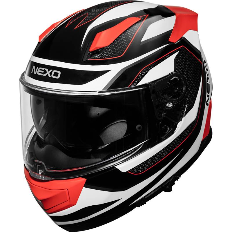 Nexo Integralhelm Fiberglas Sport III Rot Dekor XXL von Nexo