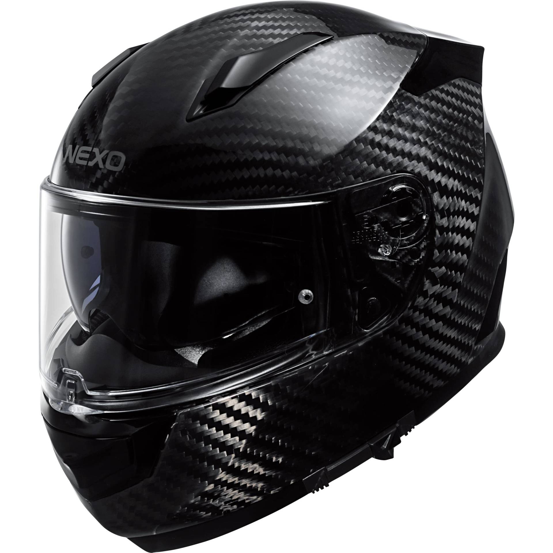 Nexo Integralhelm Motorradhelm Helm Motorrad Mopedhelm Integralhelm Carbon Sport III schwarz XS, Unisex, Sportler, Ganzjährig von Nexo