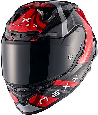 Nexx X.R3R Swirl, Integralhelm - Schwarz/Rot/Grau - XS von Nexx