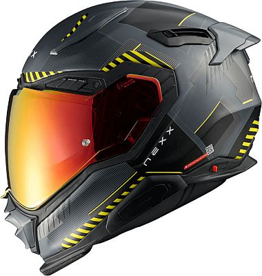 Nexx X.WST3 Fluence, Integralhelm - Matt Schwarz/Grau/Neon-Gelb - XL von Nexx