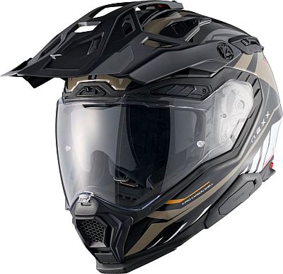 Nexx X.Wed3 Gobi, Endurohelm - Schwarz/Weiß/Beige - XS von Nexx