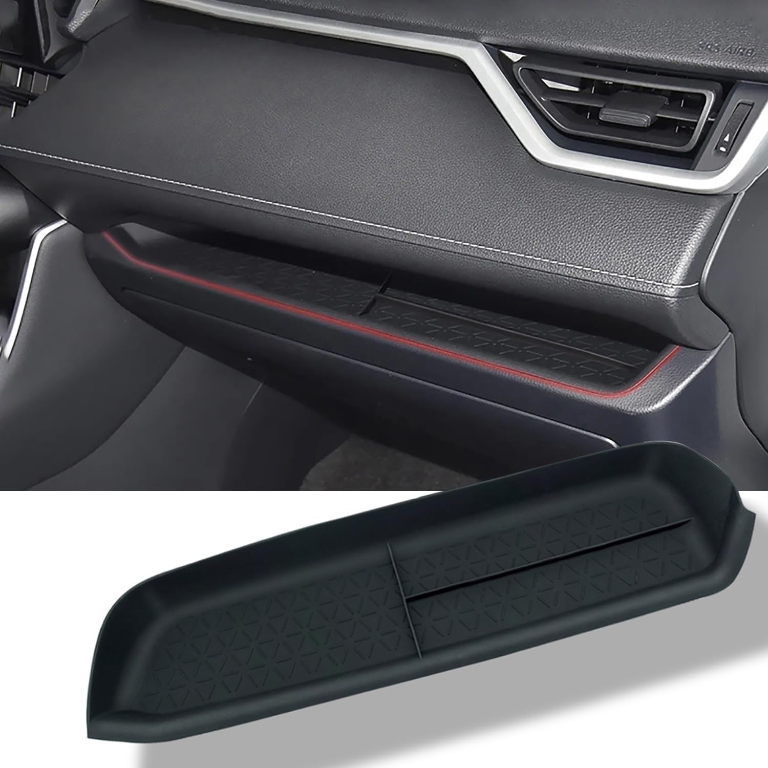 Neyyuse Für 2023 RAV4 Beifahrer-Aufbewahrungs-Organizer-Matte, Handschuhfach-Einsatzschale, Anti-Rutsch-Matte, kompatibel mit Toyota RAV4 2024 2023 2022 2021 2020 2019 Zubehör Neyyuse Für 2023 RAV4 Beifahrer-Aufbewahrungs-Organizer-Matte, Handschuhfach-Einsatzschale, Anti-Rutsch-Matte, kompatibel mit Toyota RAV4 2024 2023 2022 2021 2020 2019 Zubehör von Neyyuse