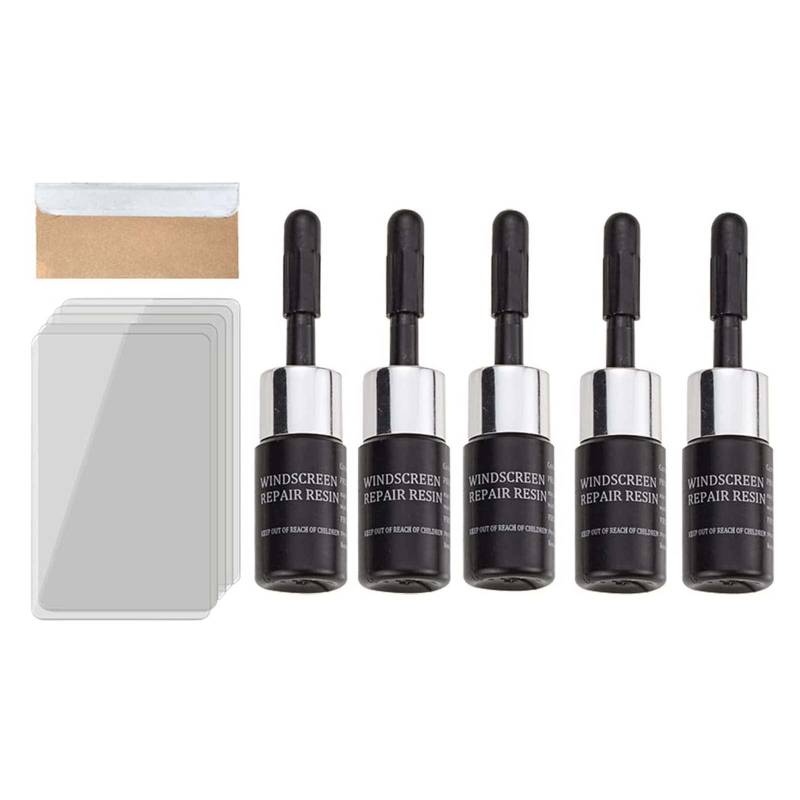 Niblido Sazo Glass Repair, Crack Gone Glass Repair, Cracks’Gone Glass Repair Kit, Windshield Crack Repair Kit Car Window Glass Liquid Repair Set, Windshield Repair Kit for Chips and Cracks. (5PC) von Niblido