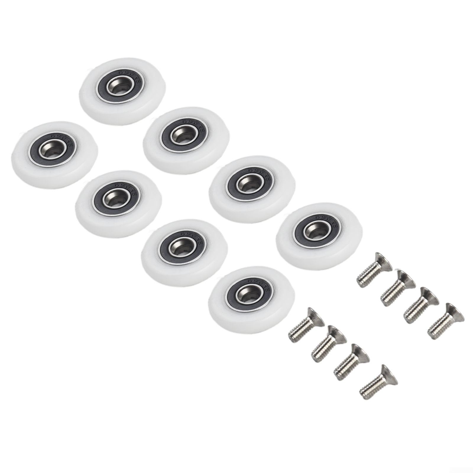 Duschtürrollen mit Edelstahl-Komponenten für lange Lebensdauer, 25 mm, 8 Stück Duschtürrollen mit Edelstahl-Komponenten für lange Lebensdauer, 25 mm, 8 Stück von Niceminiwall