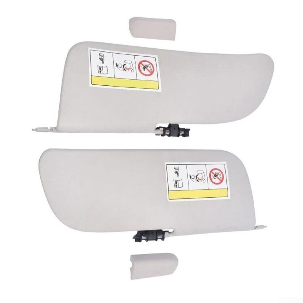 Niceminiwall Sonnenblenden-Set links und rechts, für C3 II 1.0 1.1 1.2 1.4 2009–2016, grauer Kunststoff, Innen-Ersatzteile, OEM 1613251480, 2 Stück Niceminiwall Sonnenblenden-Set links und rechts, für C3 II 1.0 1.1 1.2 1.4 2009–2016, grauer Kunststoff, Innen-Ersatzteile, OEM 1613251480, 2 Stück von Niceminiwall