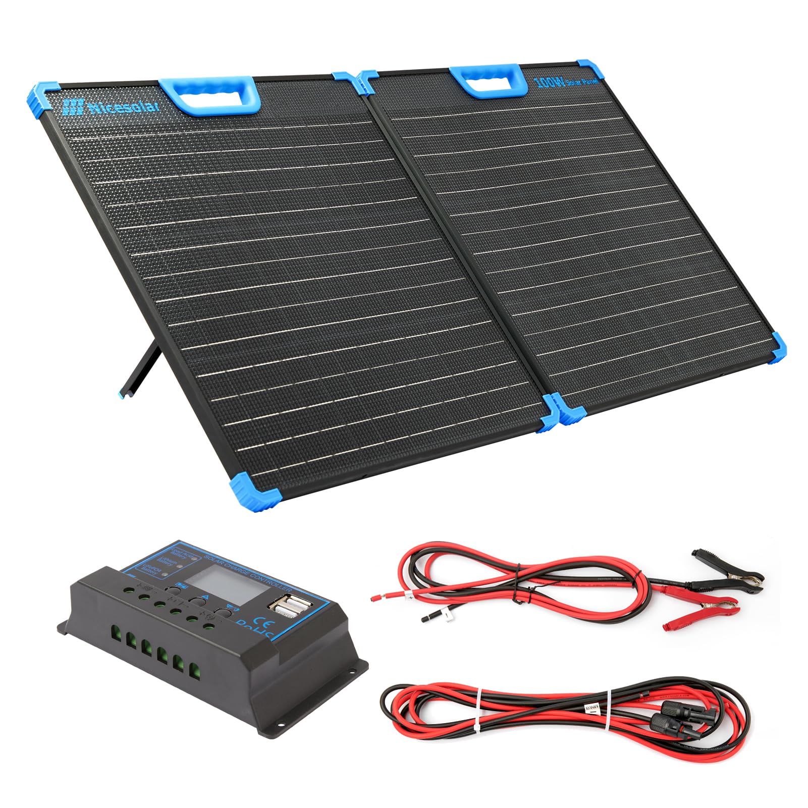 Nicesolar Solarpanel Faltbar 100W Solarmodul 100 Watt für Tragbare Powerstation Solargeneratoren Outdoor Abenteuer Camping Notfälle, mit 20A Solar Laderegler für 12V AGM Lithium Batterien Off Grid Nicesolar Solarpanel Faltbar 100W Solarmodul 100 Watt für Tragbare Powerstation Solargeneratoren Outdoor Abenteuer Camping Notfälle, mit 20A Solar Laderegler für 12V AGM Lithium Batterien Off Grid von Nicesolar